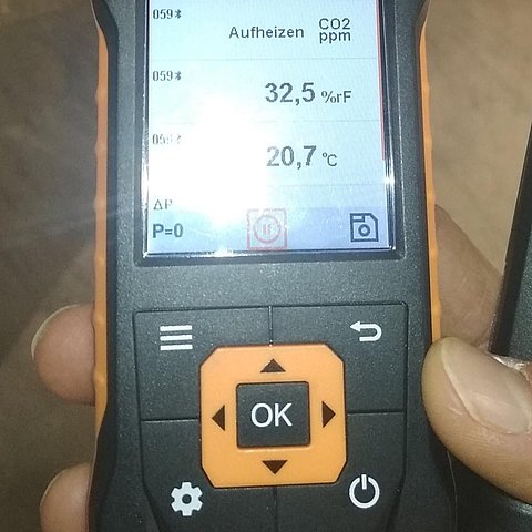 FOEJ Handmessgeraet Messeffekt Klimaschutz